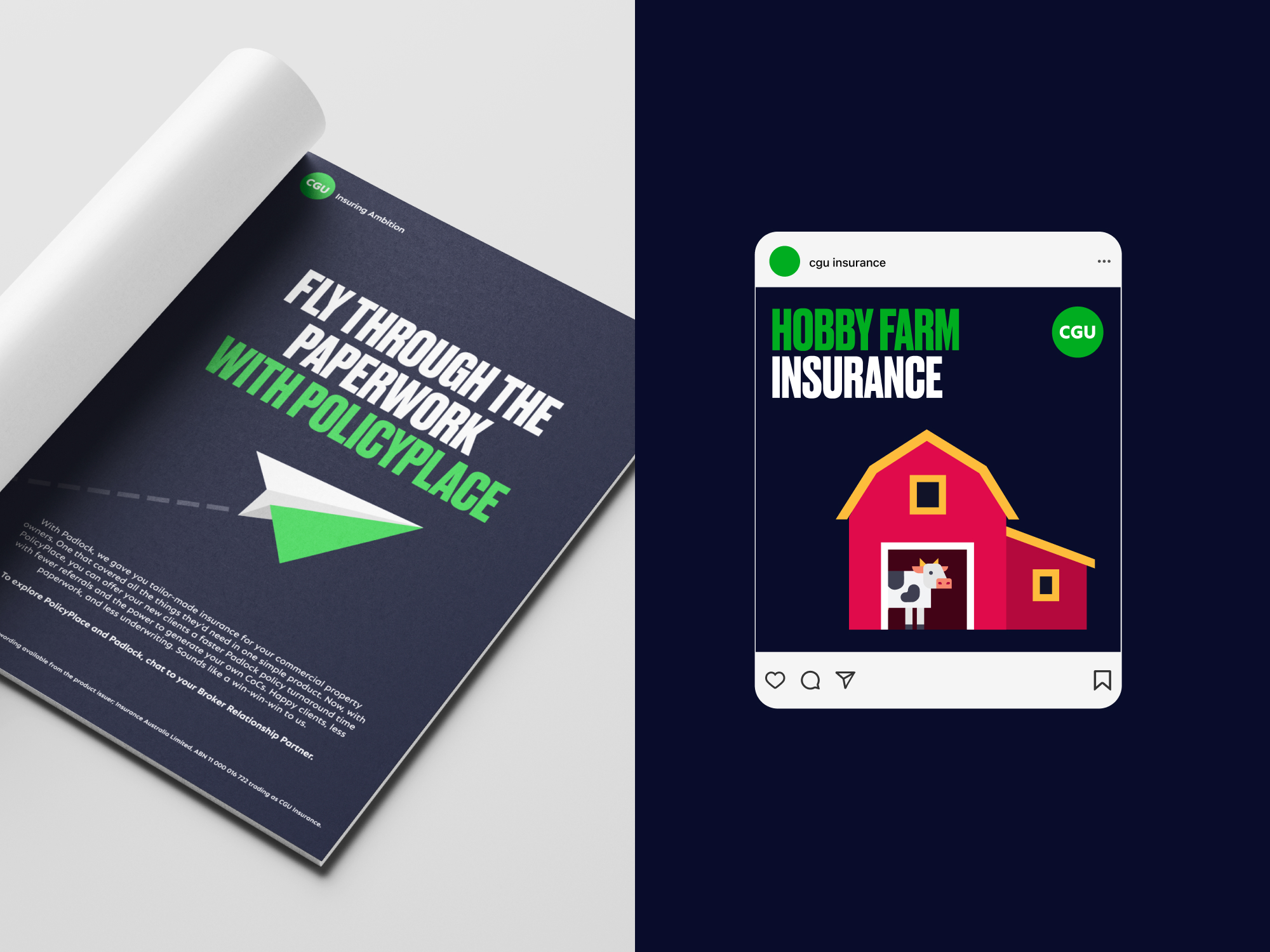 CGU Insurance print collateral